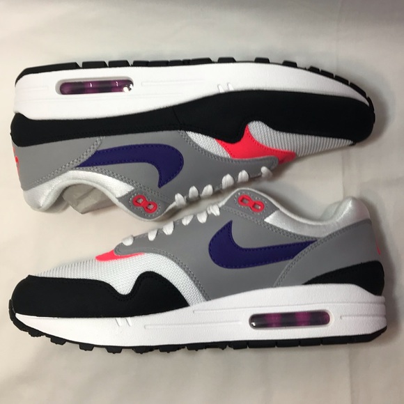 Nike Air Max 1 Raptors Pink Flash Lifestyle Shoes - Picture 3 of 8